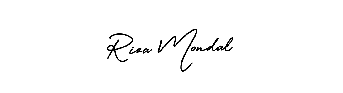 It looks lik you need a new signature style for name Riza Mondal. Design unique handwritten (AmerikaSignatureDemo-Regular) signature with our free signature maker in just a few clicks. Riza Mondal signature style 3 images and pictures png