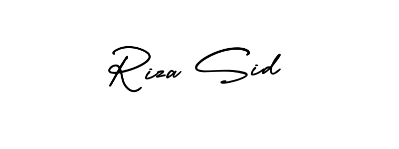 Similarly AmerikaSignatureDemo-Regular is the best handwritten signature design. Signature creator online .You can use it as an online autograph creator for name Riza Sid. Riza Sid signature style 3 images and pictures png