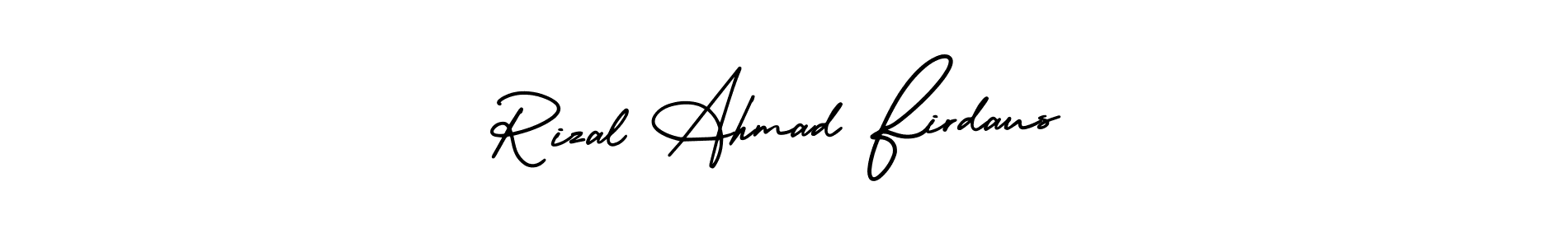 Similarly AmerikaSignatureDemo-Regular is the best handwritten signature design. Signature creator online .You can use it as an online autograph creator for name Rizal Ahmad Firdaus. Rizal Ahmad Firdaus signature style 3 images and pictures png