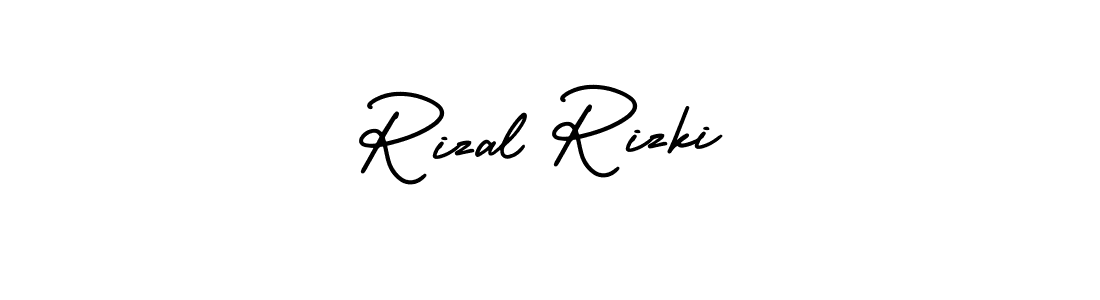 It looks lik you need a new signature style for name Rizal Rizki. Design unique handwritten (AmerikaSignatureDemo-Regular) signature with our free signature maker in just a few clicks. Rizal Rizki signature style 3 images and pictures png