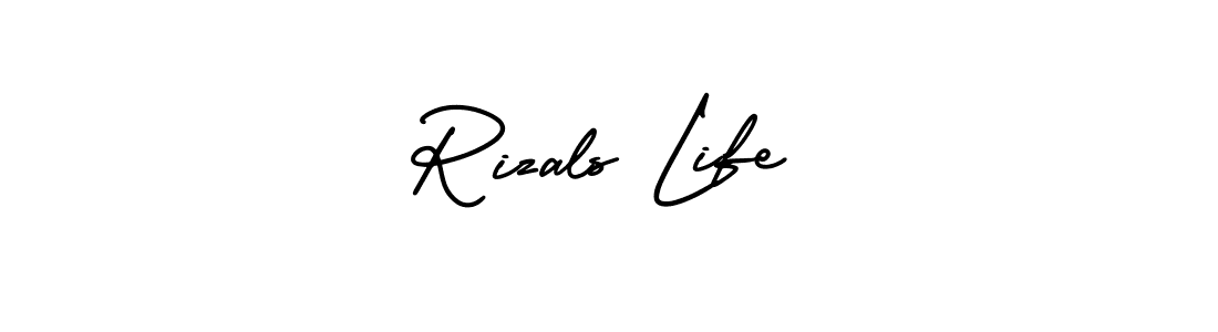 Check out images of Autograph of Rizals Life name. Actor Rizals Life Signature Style. AmerikaSignatureDemo-Regular is a professional sign style online. Rizals Life signature style 3 images and pictures png