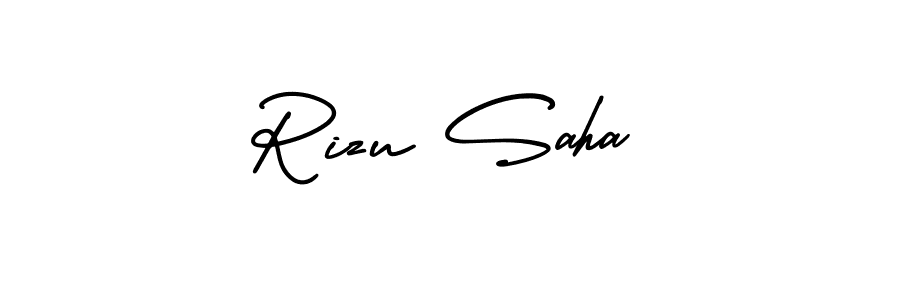 Make a beautiful signature design for name Rizu Saha. With this signature (AmerikaSignatureDemo-Regular) style, you can create a handwritten signature for free. Rizu Saha signature style 3 images and pictures png