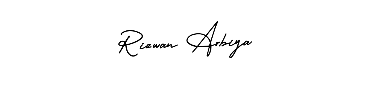 Use a signature maker to create a handwritten signature online. With this signature software, you can design (AmerikaSignatureDemo-Regular) your own signature for name Rizwan Arbiya. Rizwan Arbiya signature style 3 images and pictures png