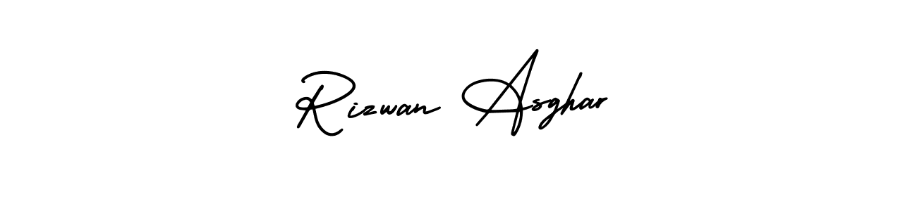 This is the best signature style for the Rizwan Asghar name. Also you like these signature font (AmerikaSignatureDemo-Regular). Mix name signature. Rizwan Asghar signature style 3 images and pictures png