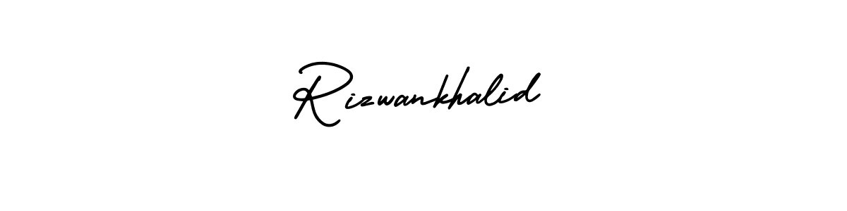 How to Draw Rizwankhalid signature style? AmerikaSignatureDemo-Regular is a latest design signature styles for name Rizwankhalid. Rizwankhalid signature style 3 images and pictures png