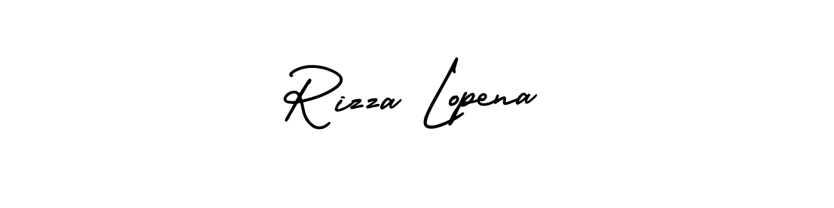 Create a beautiful signature design for name Rizza Lopena. With this signature (AmerikaSignatureDemo-Regular) fonts, you can make a handwritten signature for free. Rizza Lopena signature style 3 images and pictures png