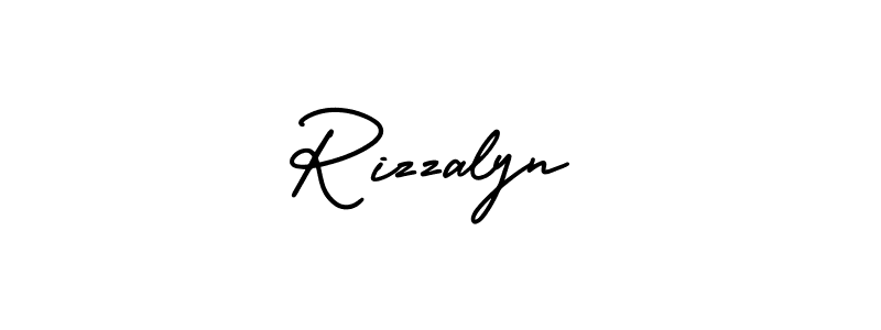 Make a beautiful signature design for name Rizzalyn. Use this online signature maker to create a handwritten signature for free. Rizzalyn signature style 3 images and pictures png
