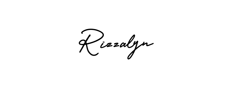 How to make Rizzalyn signature? AmerikaSignatureDemo-Regular is a professional autograph style. Create handwritten signature for Rizzalyn name. Rizzalyn signature style 3 images and pictures png