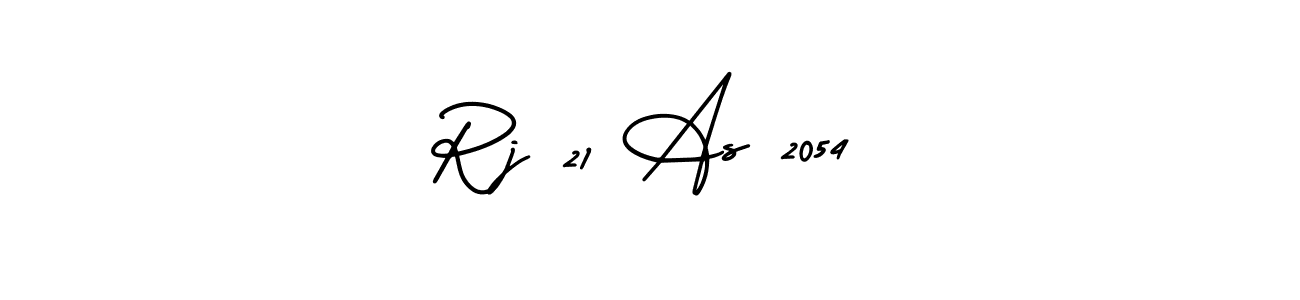 Use a signature maker to create a handwritten signature online. With this signature software, you can design (AmerikaSignatureDemo-Regular) your own signature for name Rj 21 As 2054. Rj 21 As 2054 signature style 3 images and pictures png