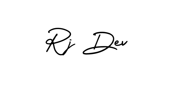 Best and Professional Signature Style for Rj Dev. AmerikaSignatureDemo-Regular Best Signature Style Collection. Rj Dev signature style 3 images and pictures png