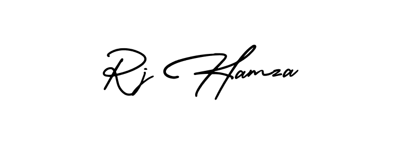 Similarly AmerikaSignatureDemo-Regular is the best handwritten signature design. Signature creator online .You can use it as an online autograph creator for name Rj Hamza. Rj Hamza signature style 3 images and pictures png