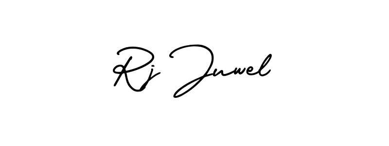This is the best signature style for the Rj Juwel name. Also you like these signature font (AmerikaSignatureDemo-Regular). Mix name signature. Rj Juwel signature style 3 images and pictures png