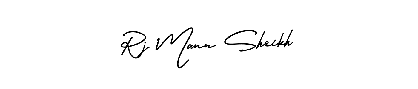 Create a beautiful signature design for name Rj Mann Sheikh. With this signature (AmerikaSignatureDemo-Regular) fonts, you can make a handwritten signature for free. Rj Mann Sheikh signature style 3 images and pictures png