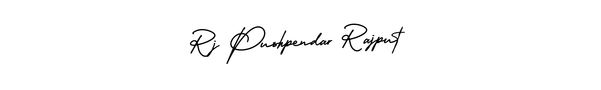 if you are searching for the best signature style for your name Rj Pushpendar Rajput. so please give up your signature search. here we have designed multiple signature styles  using AmerikaSignatureDemo-Regular. Rj Pushpendar Rajput signature style 3 images and pictures png