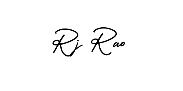 Similarly AmerikaSignatureDemo-Regular is the best handwritten signature design. Signature creator online .You can use it as an online autograph creator for name Rj Rao. Rj Rao signature style 3 images and pictures png