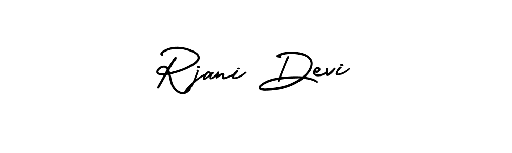It looks lik you need a new signature style for name Rjani Devi. Design unique handwritten (AmerikaSignatureDemo-Regular) signature with our free signature maker in just a few clicks. Rjani Devi signature style 3 images and pictures png