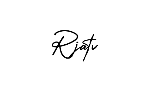 Create a beautiful signature design for name Rjatv. With this signature (AmerikaSignatureDemo-Regular) fonts, you can make a handwritten signature for free. Rjatv signature style 3 images and pictures png