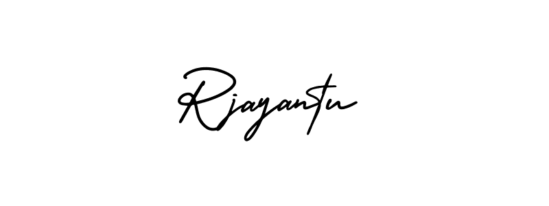 How to make Rjayantu signature? AmerikaSignatureDemo-Regular is a professional autograph style. Create handwritten signature for Rjayantu name. Rjayantu signature style 3 images and pictures png