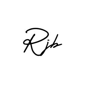 Make a beautiful signature design for name Rjb. With this signature (AmerikaSignatureDemo-Regular) style, you can create a handwritten signature for free. Rjb signature style 3 images and pictures png