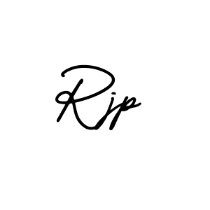 You should practise on your own different ways (AmerikaSignatureDemo-Regular) to write your name (Rjp) in signature. don't let someone else do it for you. Rjp signature style 3 images and pictures png