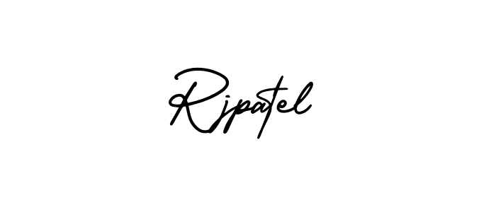 The best way (AmerikaSignatureDemo-Regular) to make a short signature is to pick only two or three words in your name. The name Rjpatel include a total of six letters. For converting this name. Rjpatel signature style 3 images and pictures png