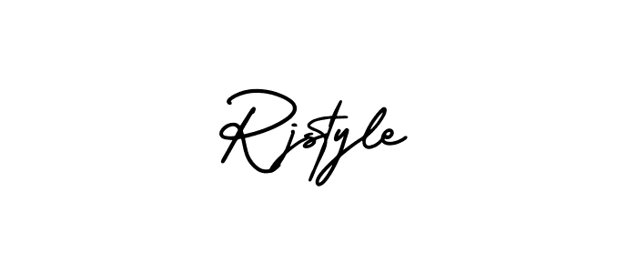 Use a signature maker to create a handwritten signature online. With this signature software, you can design (AmerikaSignatureDemo-Regular) your own signature for name Rjstyle. Rjstyle signature style 3 images and pictures png
