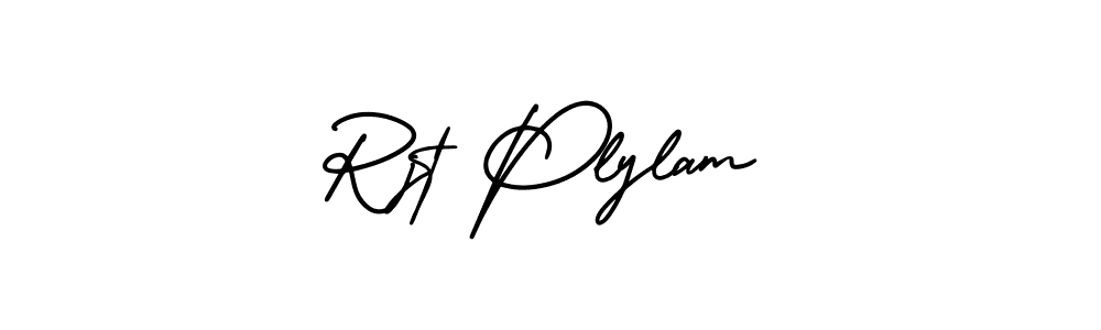 Rjt Plylam stylish signature style. Best Handwritten Sign (AmerikaSignatureDemo-Regular) for my name. Handwritten Signature Collection Ideas for my name Rjt Plylam. Rjt Plylam signature style 3 images and pictures png