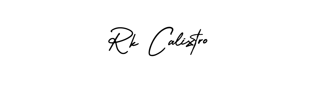 This is the best signature style for the Rk Calixtro name. Also you like these signature font (AmerikaSignatureDemo-Regular). Mix name signature. Rk Calixtro signature style 3 images and pictures png