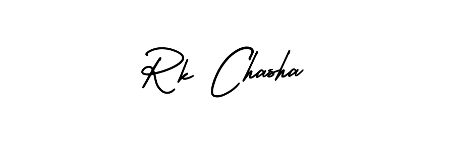 Similarly AmerikaSignatureDemo-Regular is the best handwritten signature design. Signature creator online .You can use it as an online autograph creator for name Rk Chasha. Rk Chasha signature style 3 images and pictures png