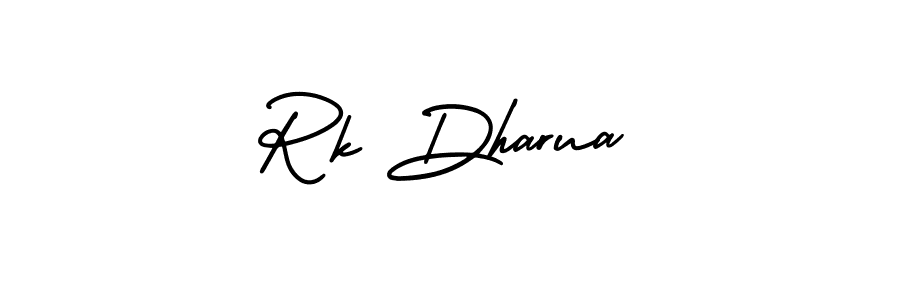 Make a beautiful signature design for name Rk Dharua. With this signature (AmerikaSignatureDemo-Regular) style, you can create a handwritten signature for free. Rk Dharua signature style 3 images and pictures png