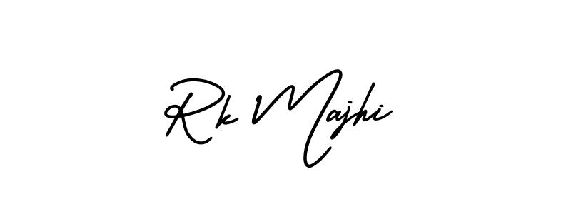 Similarly AmerikaSignatureDemo-Regular is the best handwritten signature design. Signature creator online .You can use it as an online autograph creator for name Rk Majhi. Rk Majhi signature style 3 images and pictures png
