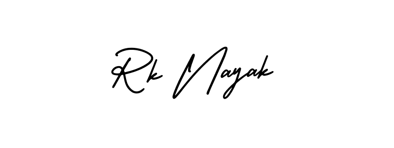 Rk Nayak stylish signature style. Best Handwritten Sign (AmerikaSignatureDemo-Regular) for my name. Handwritten Signature Collection Ideas for my name Rk Nayak. Rk Nayak signature style 3 images and pictures png