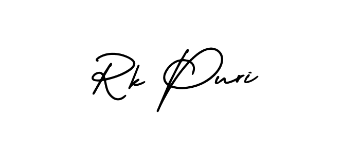 Also You can easily find your signature by using the search form. We will create Rk Puri name handwritten signature images for you free of cost using AmerikaSignatureDemo-Regular sign style. Rk Puri signature style 3 images and pictures png