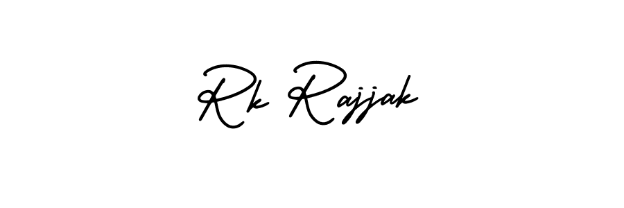 Also You can easily find your signature by using the search form. We will create Rk Rajjak name handwritten signature images for you free of cost using AmerikaSignatureDemo-Regular sign style. Rk Rajjak signature style 3 images and pictures png