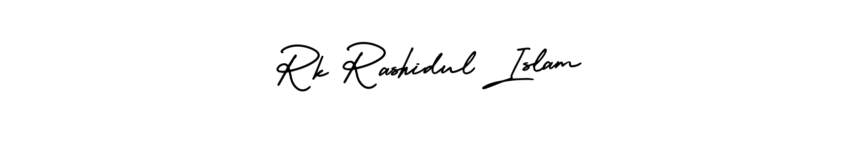 Similarly AmerikaSignatureDemo-Regular is the best handwritten signature design. Signature creator online .You can use it as an online autograph creator for name Rk Rashidul Islam. Rk Rashidul Islam signature style 3 images and pictures png