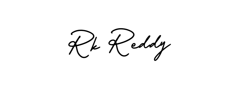 The best way (AmerikaSignatureDemo-Regular) to make a short signature is to pick only two or three words in your name. The name Rk Reddy include a total of six letters. For converting this name. Rk Reddy signature style 3 images and pictures png