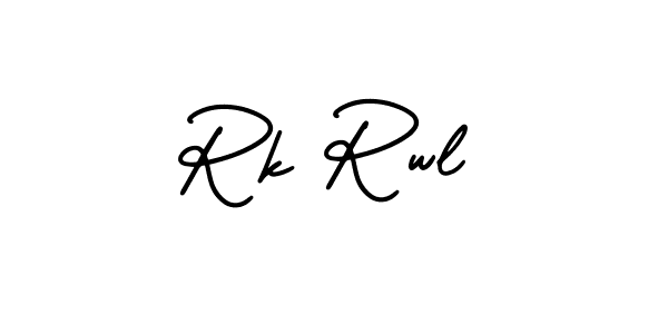 Also You can easily find your signature by using the search form. We will create Rk Rwl name handwritten signature images for you free of cost using AmerikaSignatureDemo-Regular sign style. Rk Rwl signature style 3 images and pictures png