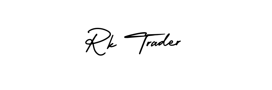 Also You can easily find your signature by using the search form. We will create Rk Trader name handwritten signature images for you free of cost using AmerikaSignatureDemo-Regular sign style. Rk Trader signature style 3 images and pictures png