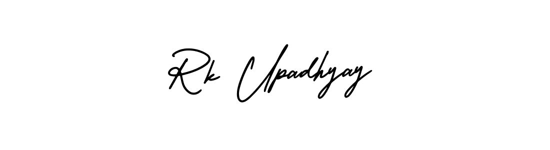 Create a beautiful signature design for name Rk Upadhyay. With this signature (AmerikaSignatureDemo-Regular) fonts, you can make a handwritten signature for free. Rk Upadhyay signature style 3 images and pictures png