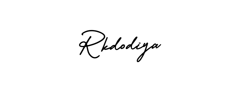 Rkdodiya stylish signature style. Best Handwritten Sign (AmerikaSignatureDemo-Regular) for my name. Handwritten Signature Collection Ideas for my name Rkdodiya. Rkdodiya signature style 3 images and pictures png