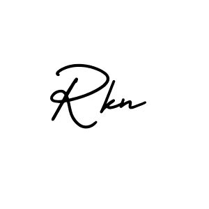 Also You can easily find your signature by using the search form. We will create Rkn name handwritten signature images for you free of cost using AmerikaSignatureDemo-Regular sign style. Rkn signature style 3 images and pictures png