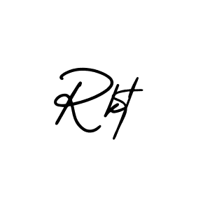 Create a beautiful signature design for name Rkt. With this signature (AmerikaSignatureDemo-Regular) fonts, you can make a handwritten signature for free. Rkt signature style 3 images and pictures png