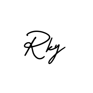 Also we have Rky name is the best signature style. Create professional handwritten signature collection using AmerikaSignatureDemo-Regular autograph style. Rky signature style 3 images and pictures png