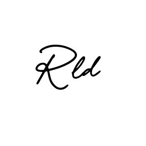 You should practise on your own different ways (AmerikaSignatureDemo-Regular) to write your name (Rld) in signature. don't let someone else do it for you. Rld signature style 3 images and pictures png