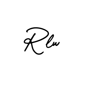 Rlw stylish signature style. Best Handwritten Sign (AmerikaSignatureDemo-Regular) for my name. Handwritten Signature Collection Ideas for my name Rlw. Rlw signature style 3 images and pictures png