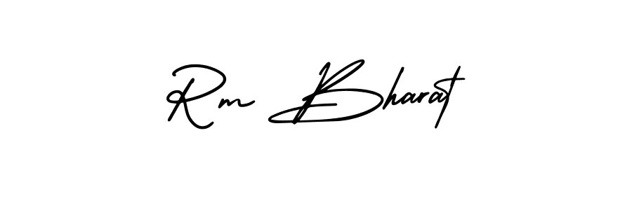 Also You can easily find your signature by using the search form. We will create Rm Bharat name handwritten signature images for you free of cost using AmerikaSignatureDemo-Regular sign style. Rm Bharat signature style 3 images and pictures png