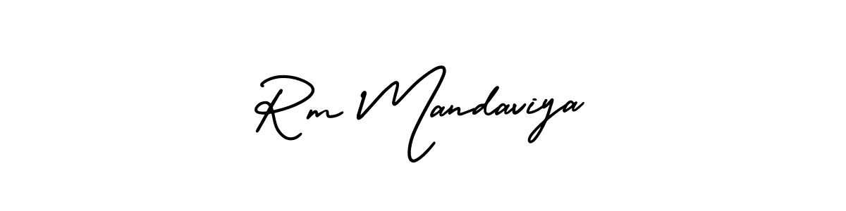 Also You can easily find your signature by using the search form. We will create Rm Mandaviya name handwritten signature images for you free of cost using AmerikaSignatureDemo-Regular sign style. Rm Mandaviya signature style 3 images and pictures png