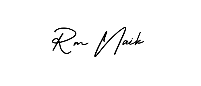 Create a beautiful signature design for name Rm Naik. With this signature (AmerikaSignatureDemo-Regular) fonts, you can make a handwritten signature for free. Rm Naik signature style 3 images and pictures png
