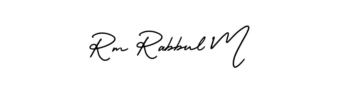 Make a short Rm Rabbul M signature style. Manage your documents anywhere anytime using AmerikaSignatureDemo-Regular. Create and add eSignatures, submit forms, share and send files easily. Rm Rabbul M signature style 3 images and pictures png