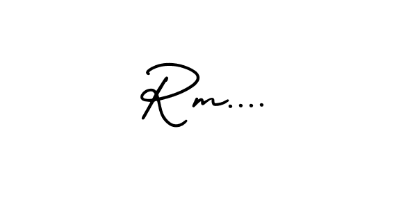 You can use this online signature creator to create a handwritten signature for the name Rm..... This is the best online autograph maker. Rm.... signature style 3 images and pictures png